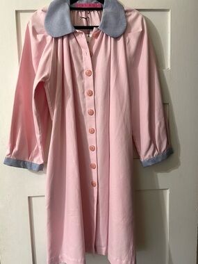 Beautiful Buru Oxford Cloth Dress w Peter Pan Collar